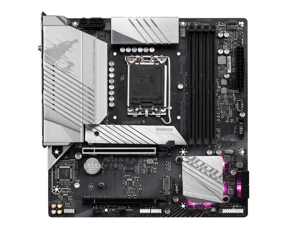 Дънна платка GIGABYTE B760M AORUS ELITE AX DDR5 5