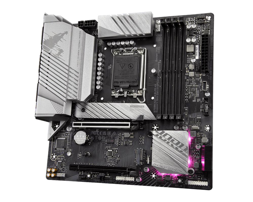 Дънна платка GIGABYTE B760M AORUS ELITE AX DDR5 6