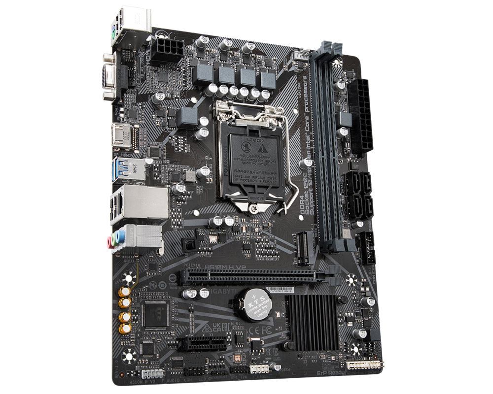Дънна платка GIGABYTE H510M-H V2, socket 1200 2