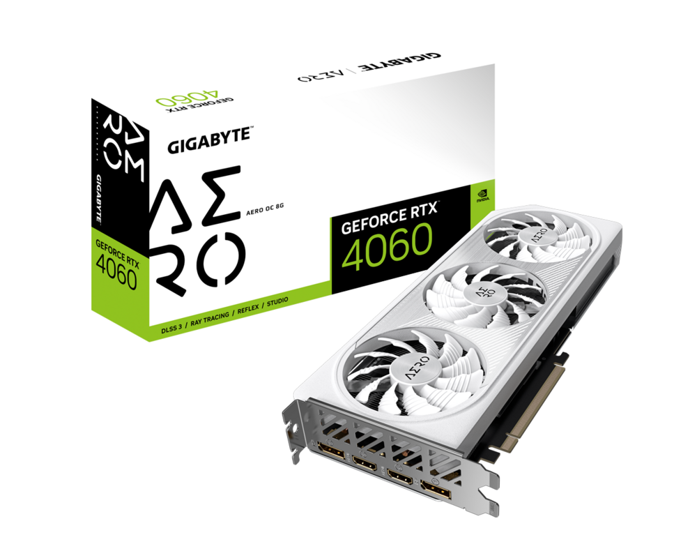 Видеокарта Gigabyte GeForce RTX 4060 AERO OC 8GB GDDR6 7