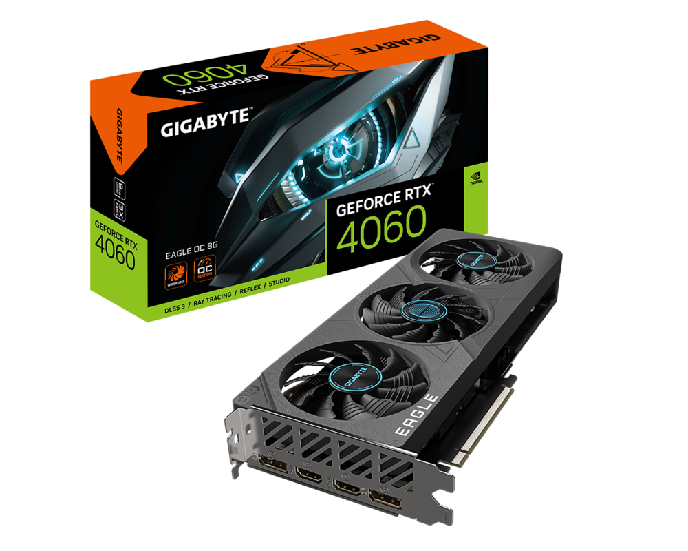 Видеокарта Gigabyte GeForce RTX 4060 EAGLE OC 8GB GDDR6 7