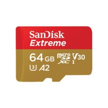  SanDisk Extreme microSDXC 64GB + SD Adapter 668651 SDSQXAH-064G-GN6MA на топ цена - PIC.bg