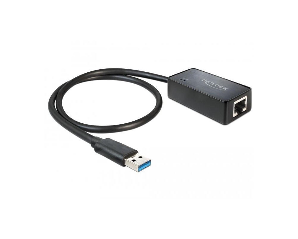 Мрежов кабел Адаптер DeLock 62121, USB 3.0 към Gigabit LAN 10/100/1000 Mbps 2