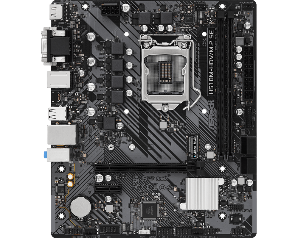 Дънна платка ASROCK H510M-HDV/M.2 SE /1200 6