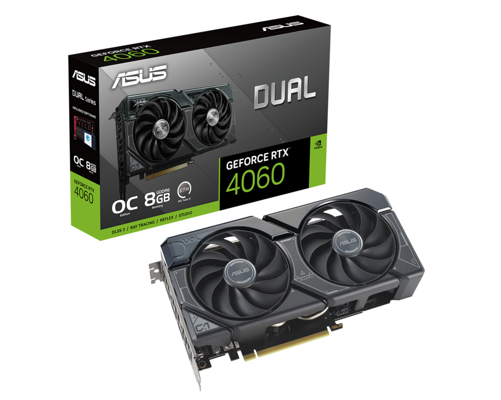 Видеокарта ASUS Dual GeForce RTX 4060 OC Edition 8GB GDDR6 9