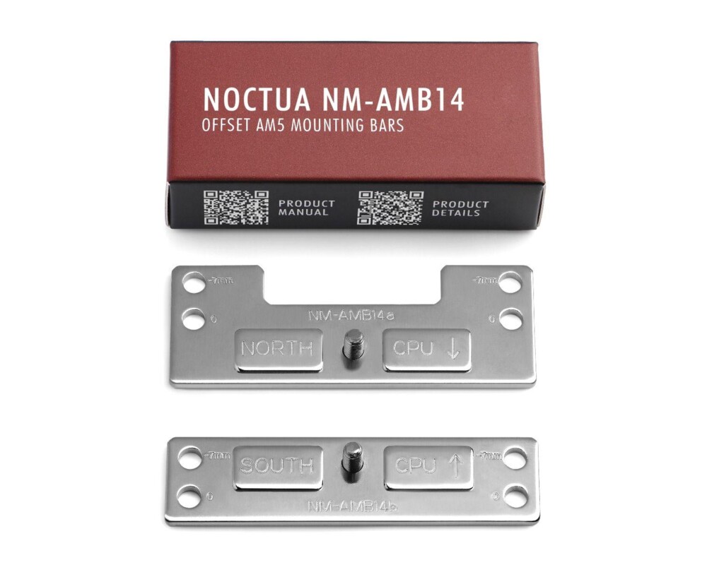 Част за охладител Комплект за монитиране на охладител Noctua NM-AMB14 за сокет AM4/AM5 за охладители NH-D12L, NH-L12S 2