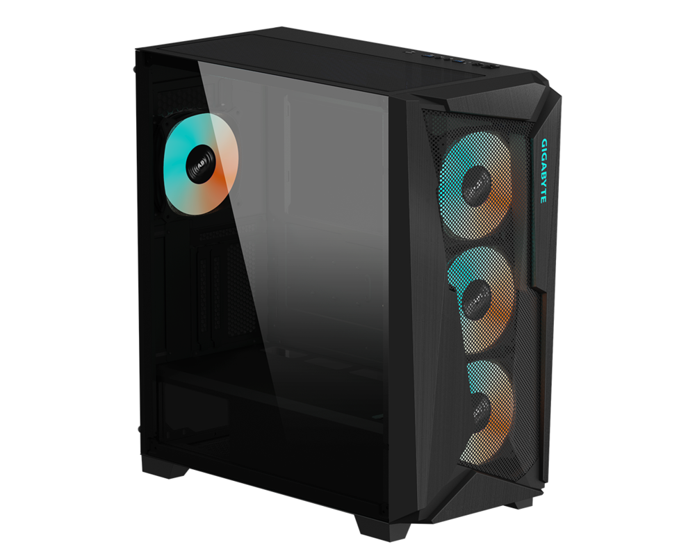 Кутия Gigabyte C301 Black, Tempered Glass, Mid-Tower, RGB Fusion 2