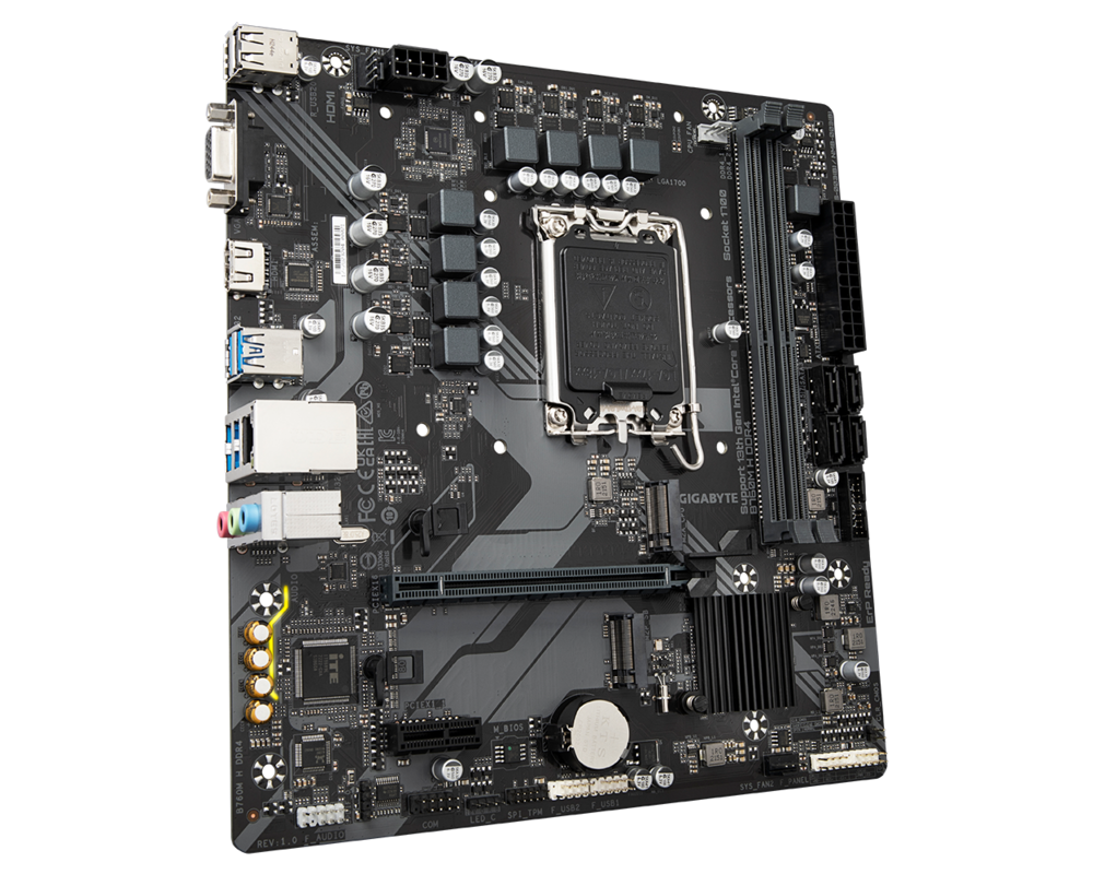 Дънна платка GIGABYTE B760M H, socket 1700 3