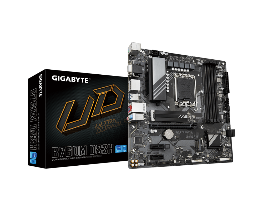 Дънна платка GIGABYTE B760M DS3H DDR5, socket 1700, mATX 5