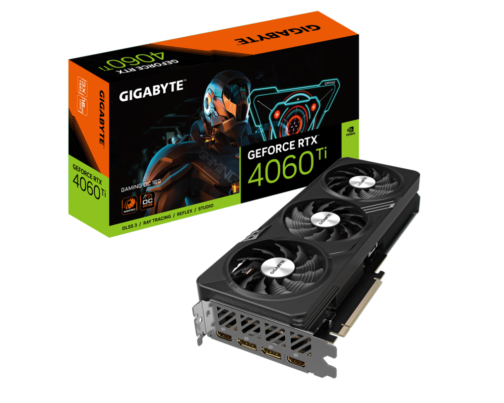 Видеокарта GIGABYTE GeForce RTX 4060 Ti GAMING OC 16GB GDDR6 8