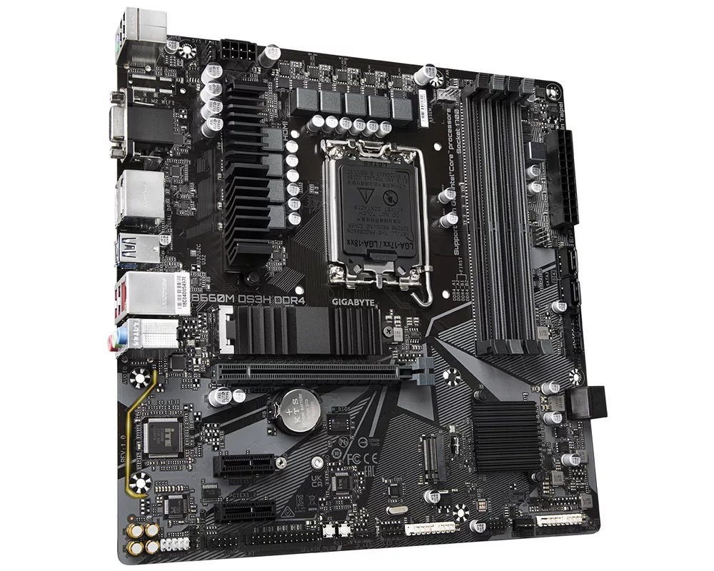 Дънна платка GIGABYTE B660M DS3H DDR4 LGA 1700 1xHDMI 2xDP 4xSATA3 7