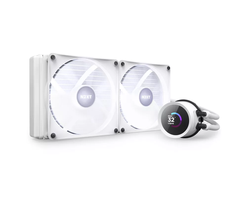 Охладител за процесор NZXT Kraken 240 RGB White, LCD Display 7