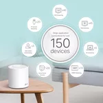 Рутер TP-Link Deco X60 V2, AX3000, 2.4/5 GHz, 574 - 2402 Mbps, Gigabit 2