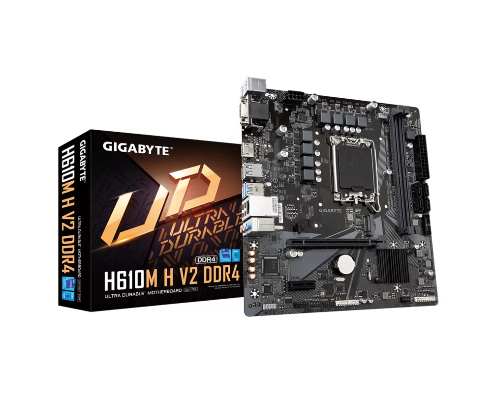 Дънна платка GIGABYTE H610M H V2 Socket 1700, DDR4 rev 1.0, Micro ATX 4