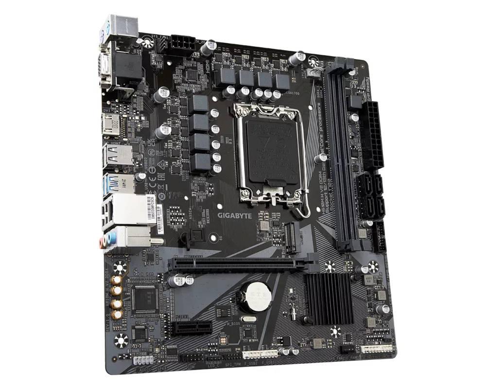 Дънна платка GIGABYTE H610M H V2 Socket 1700, DDR4 rev 1.0, Micro ATX 2
