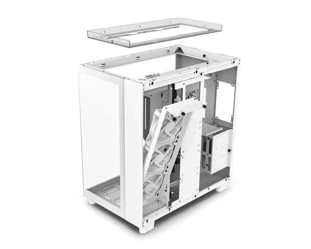 Кутия NZXT H9 Elite Matte White 9