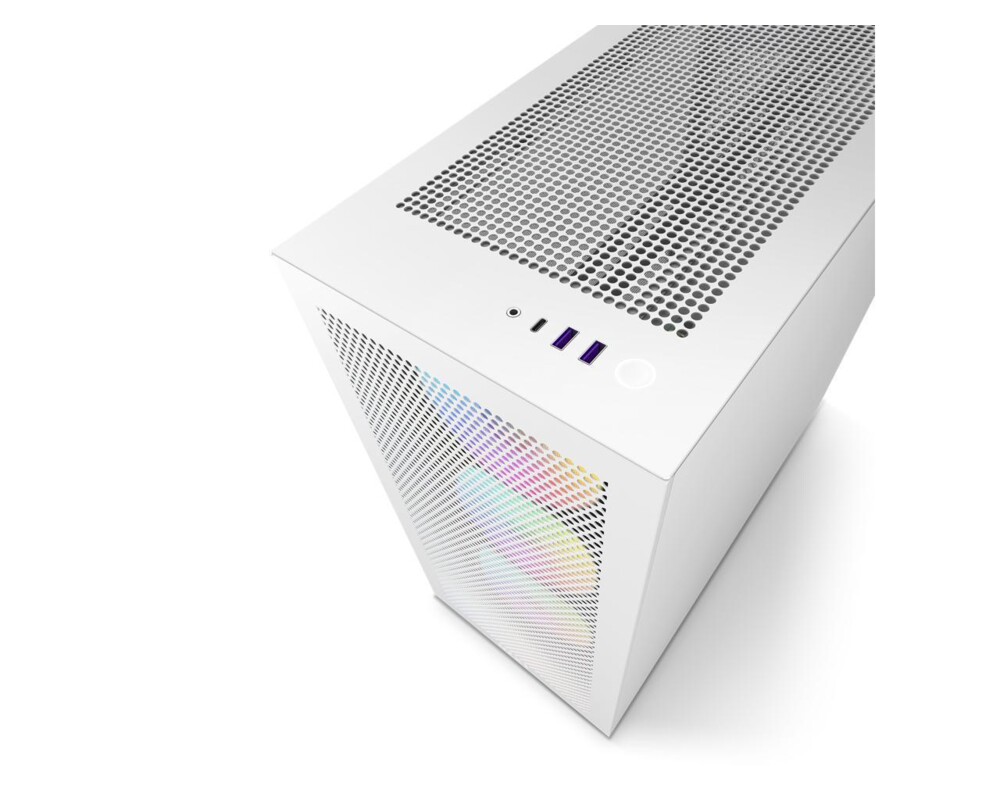 Кутия NZXT H7 Flow RGB Matte White Mid-Tower 4
