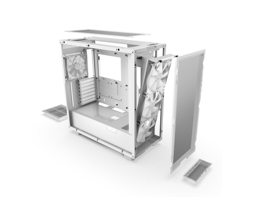 Кутия NZXT H7 Flow RGB Matte White Mid-Tower 9