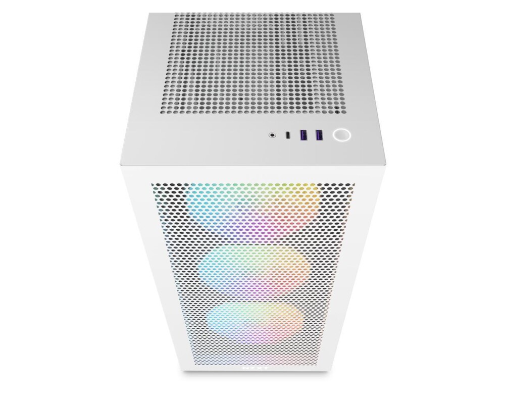 Кутия NZXT H7 Flow RGB Matte White Mid-Tower 3