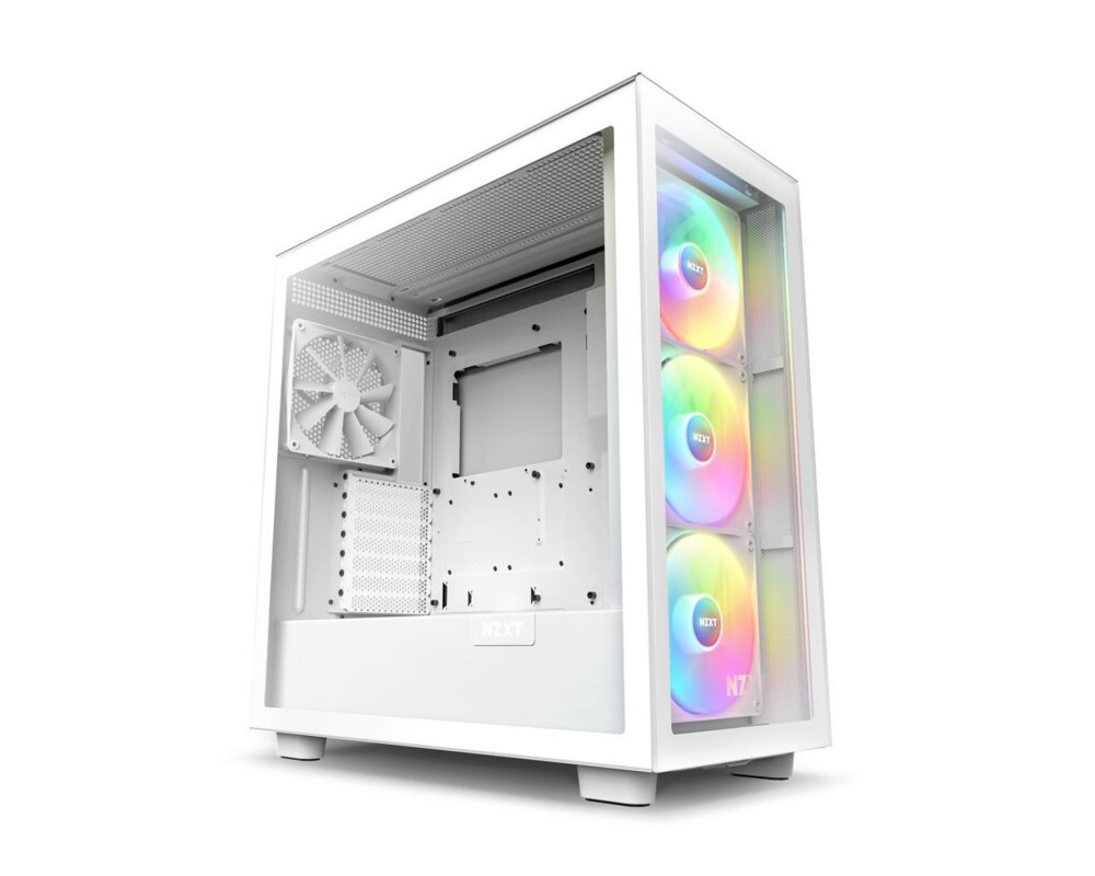 Кутия NZXT H7 Elite 2023 Matte White Mid-Tower