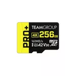 <span>Флаш карта</span> Team Group PRO Plus microSDXC 256GB, UHS-I U3, A2, V30 + SD Адаптер <span class='catalog-num-in-name'>TEAM-SDMICRO-A2-256GB</span> - 