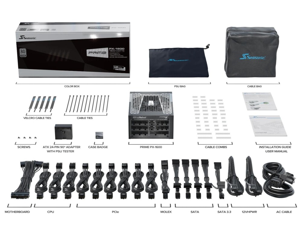 Захранване Seasonic 1600W Platinum PCIe Gen 5 - PRI... 22