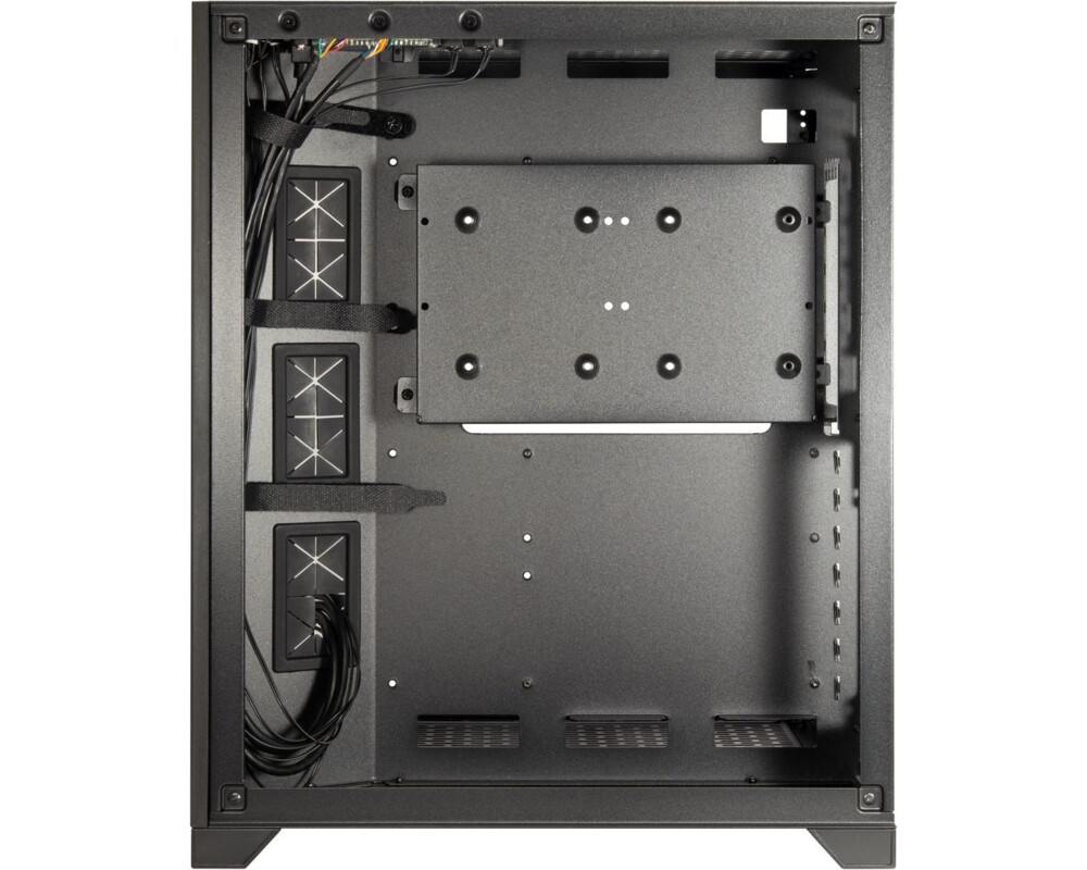 Кутия InterTech C-702 DIORAMA, ATX, μATX, ITX, Стъклен панел, Чернa 6