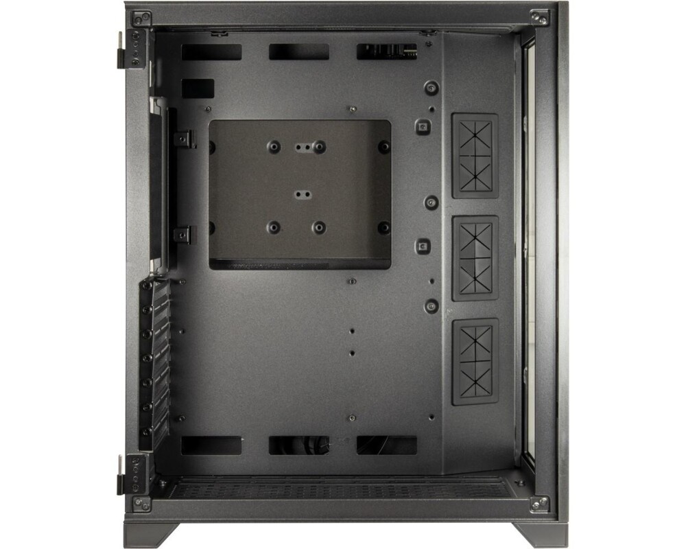 Кутия InterTech C-702 DIORAMA, ATX, μATX, ITX, Стъклен панел, Чернa 4