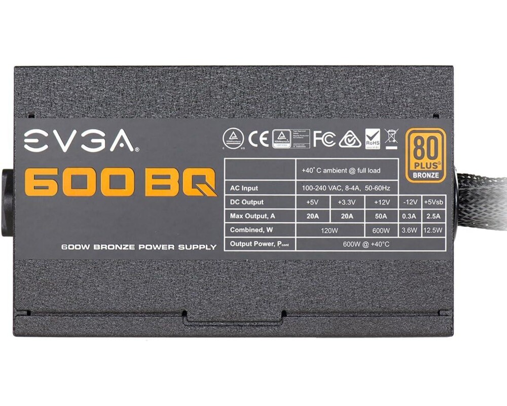 Захранване EVGA 600BQ 600W 80+ Bronze, Semi Modular 4