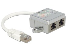  Адаптер DeLock Port Doubler, 1 x RJ45 plug - 2 x RJ45 jack (2 x Ethernet) 679950 DELOCK-65177 на топ цена - PIC.bg