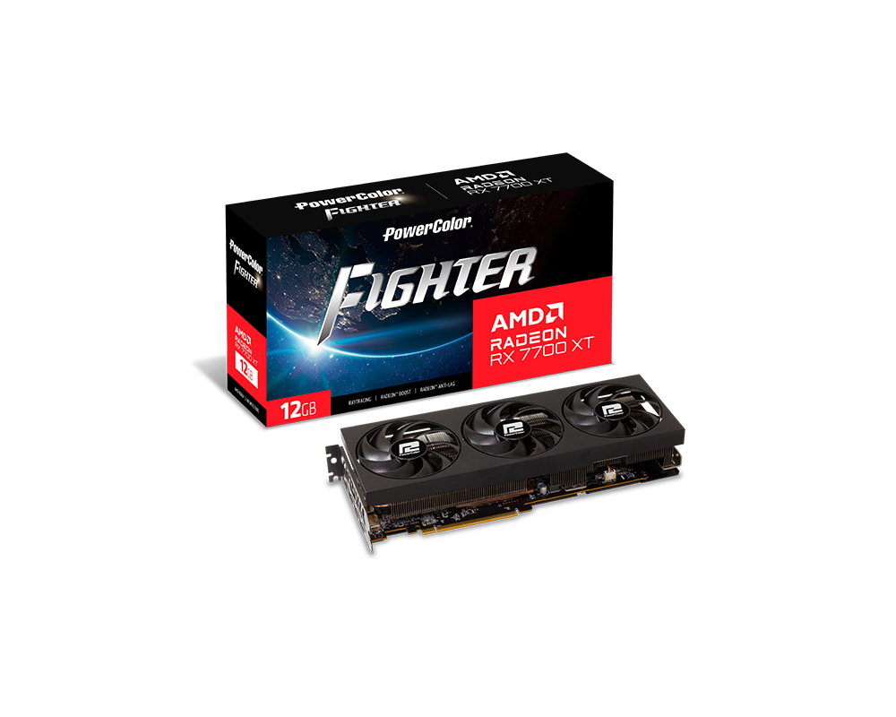 Видеокарта PowerColor Fighter Radeon RX 7700 XT 12GB GDDR6 5