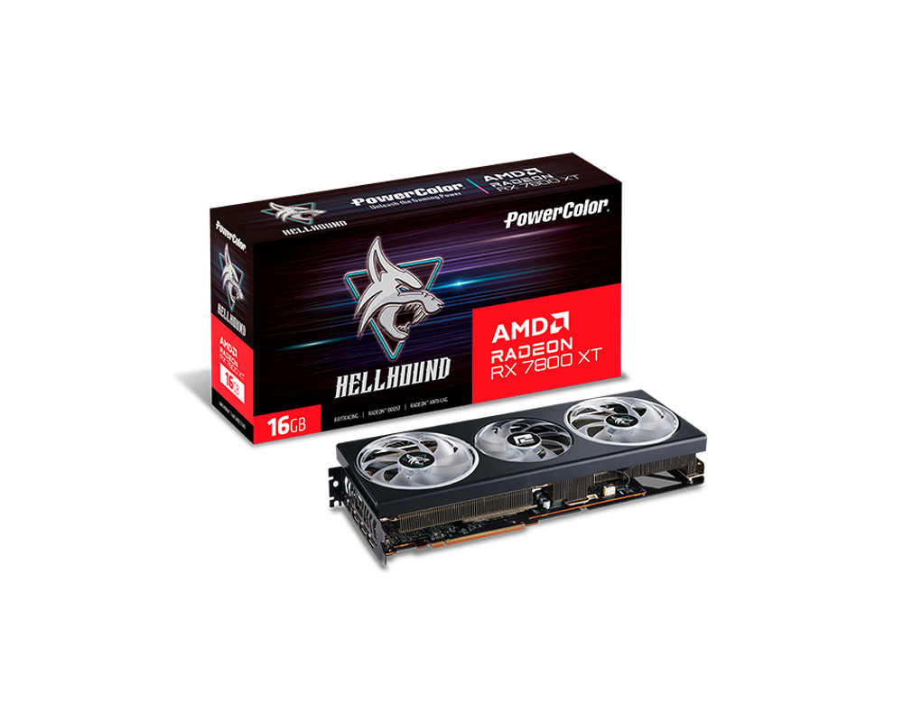 Видеокарта PowerColor Hellhound Radeon RX 7800 XT 16GB GDDR6 7