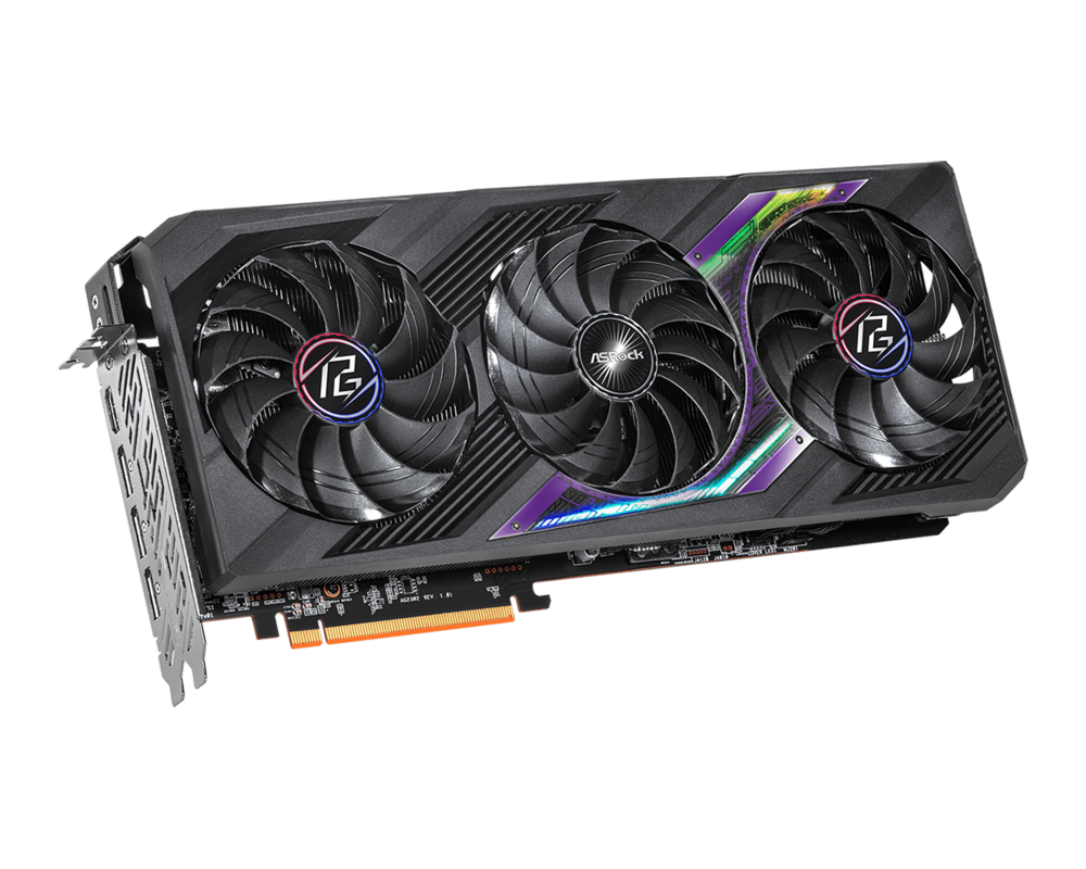 Видеокарта ASRock Radeon RX 7800 XT Phantom Gaming OC 16GB GDDR6 9