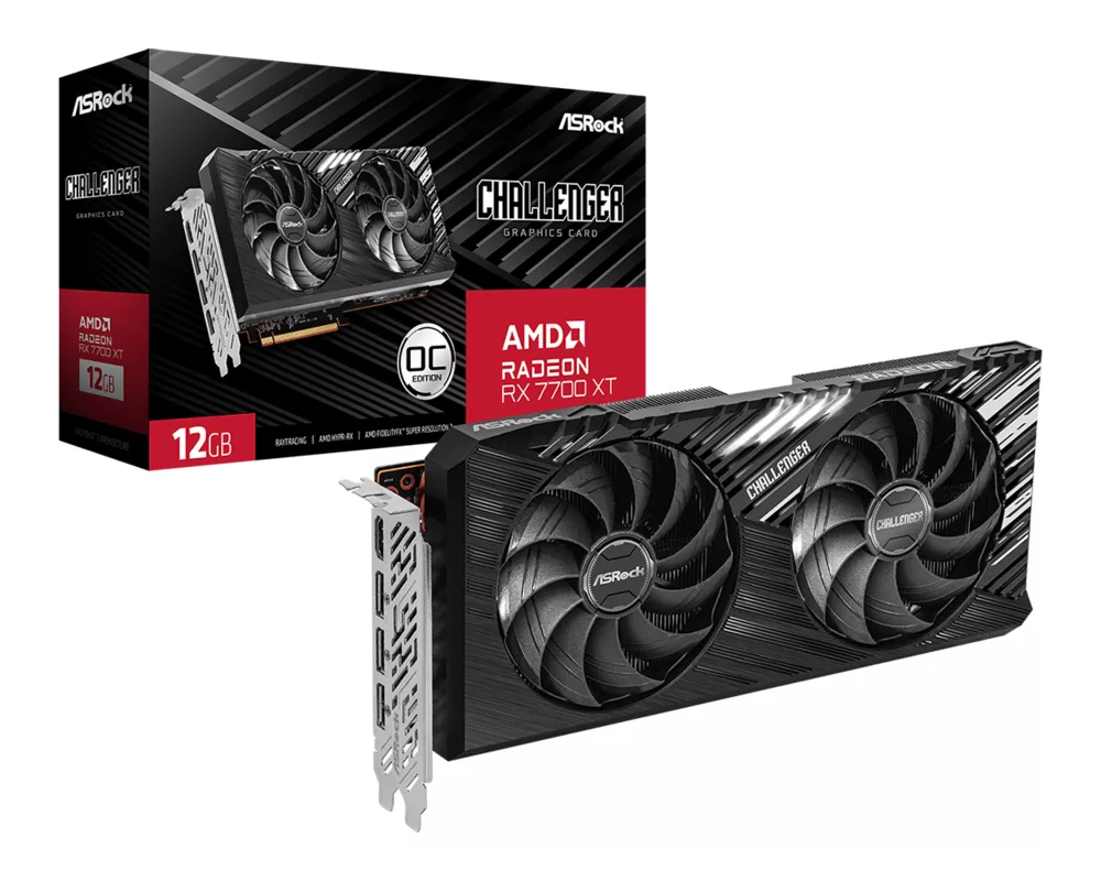 Видеокарта ASRock Radeon RX 7700 XT Challenger OC 12GB GDDR6 12