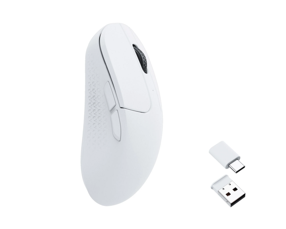 Мишка Геймърска Безжична мишка Keychron M3 Mini 1000Hz, Matte White 2
