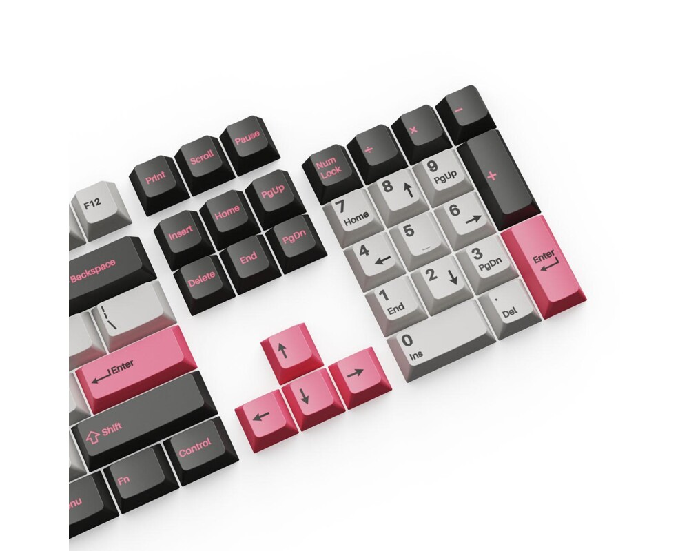 Геймърски аксесоари Капачки за механична клавиатура Keychron Cherry Profile Double - Shot PBT Full Set 219 Keycaps - Dolch Pink 2