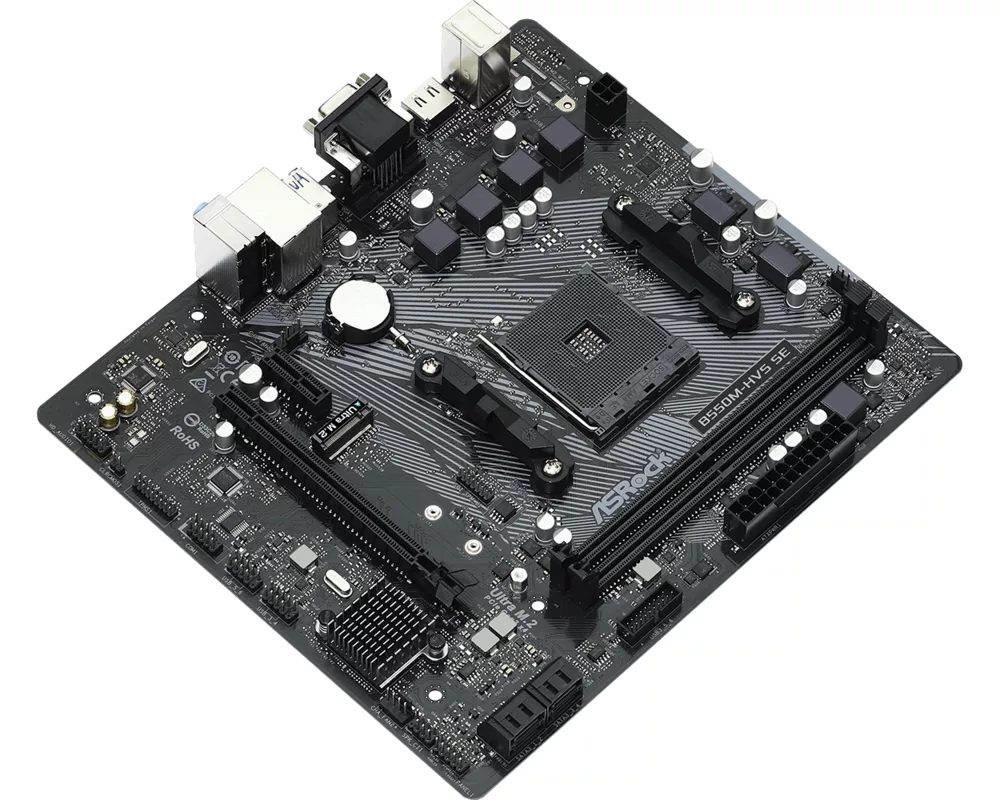 Дънна платка ASRock B550M-HVS SE, AM4, 2xDDR4 3