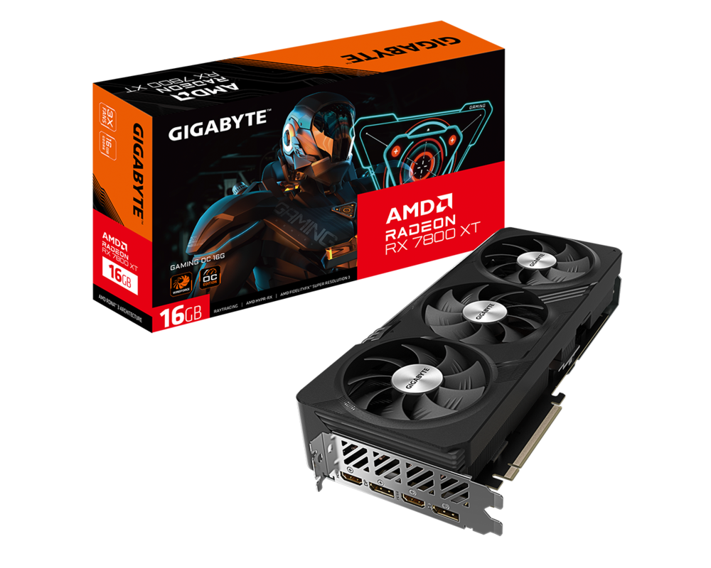Видеокарта Gigabyte Radeon RX 7800 XT GAMING OC 16GB GDDR6 8