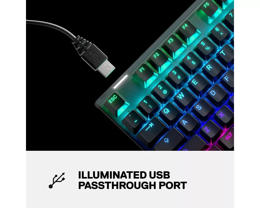 Клавиатура Механична Геймърскa клавиатура Steelseries Apex 7 TKL Red Switch 5