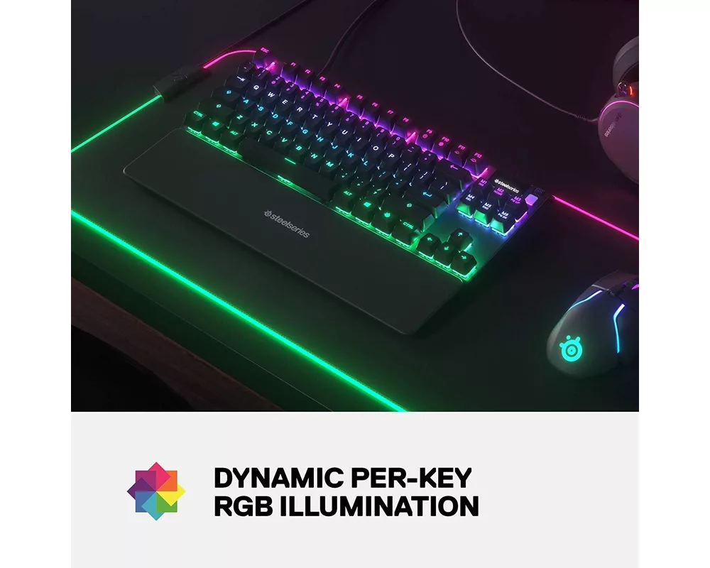Клавиатура Механична Геймърскa клавиатура Steelseries Apex 7 TKL Red Switch 4