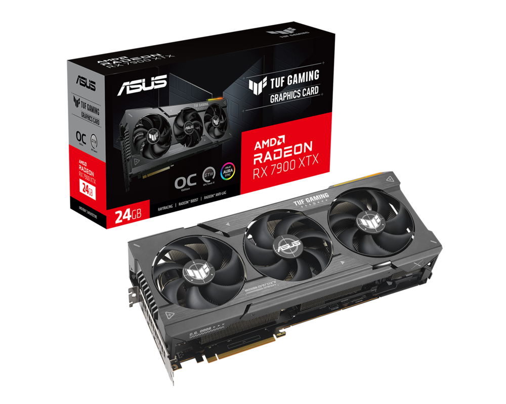 Видеокарта ASUS TUF Gaming Radeon RX 7900 XTX OC Edition 24GB GDDR6 17