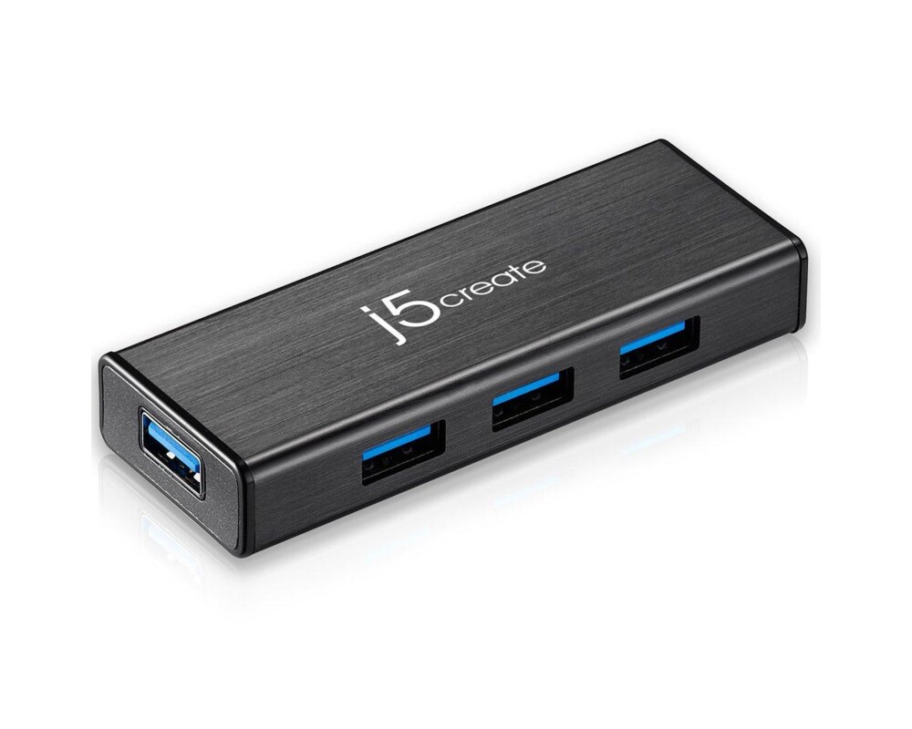USB хъб Хъб 4-портов J5 Create JUH340, USB 3.0, 1:4, Черен 2