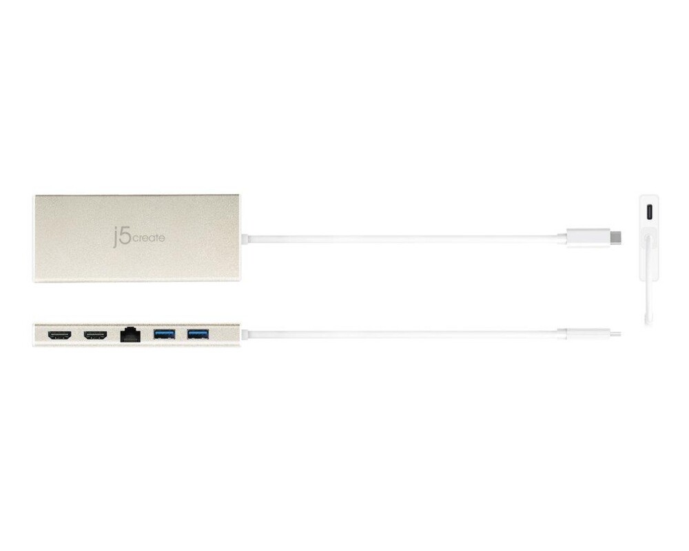 Докинг станция Докинг станция j5 create JCD381, USB-C, 2x HDMI, USB 3.1, PD 2.0, LAN 2