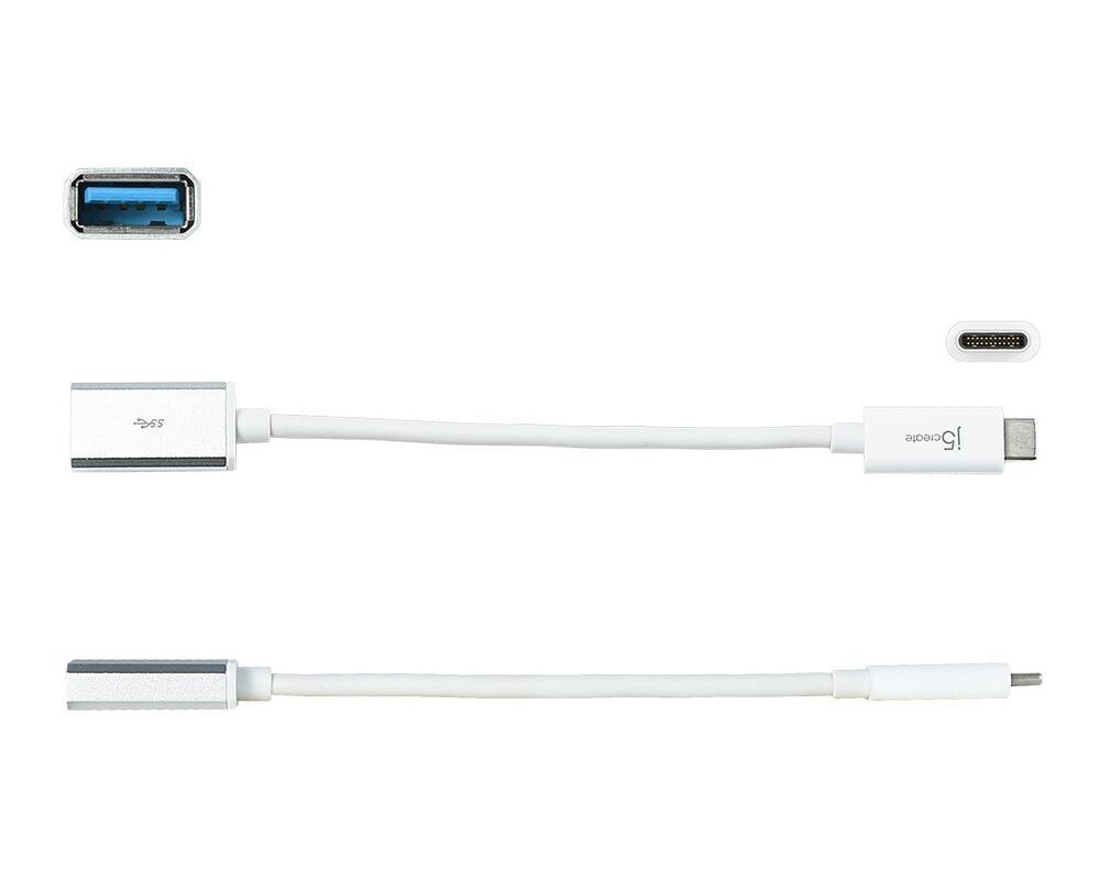 Адаптери j5create JUCX05, USB-C 3.1 мъжко - USB-A женско 5Gb/s, 90см 3