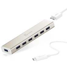  Хъб 7-портов J5 Create USB-C JCH377, USB 3.0, 1:7, Бял 684516 J5-JCH377 на топ цена - PIC.bg