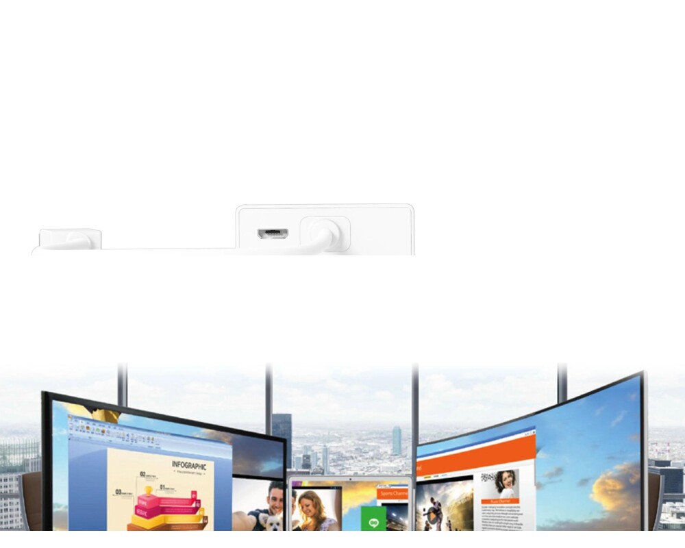 USB хъб 6-портов хъб j5create Mini Dock JUD380, USB 3.0, Gigabit Ethernet, HDMI, VGA, USB-B, Бял 4