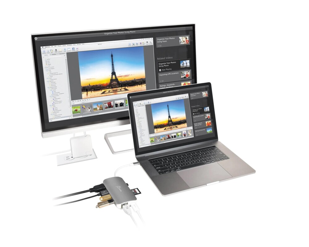 Докинг станция Докинг станция j5create Multi-Port JCD383, USB, HDMI, Ethernet, SD, microSD 5