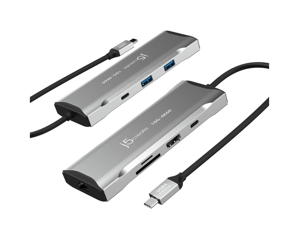 Докинг станция Докинг станция j5create Mini Dock JCD393, USB-C, USB, HDMI, Ethernet, SD, microSD 4