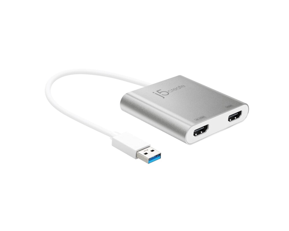 Адаптери j5create JUA365, За 2 монитора, USB-C - HDMI 2