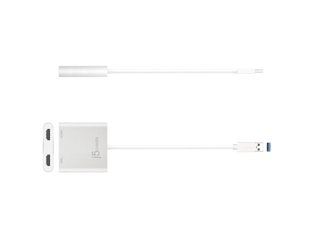 Адаптери j5create JUA365, За 2 монитора, USB-C - HDMI 3
